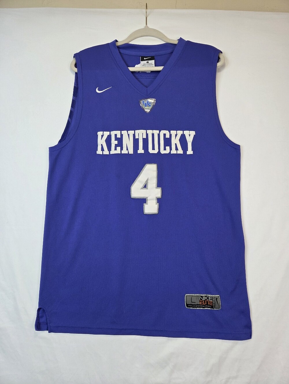 Nike‎ Elite Kentucky Wildcats Rajon Rondo #4 Basketball Jersey Blue Men's Large
